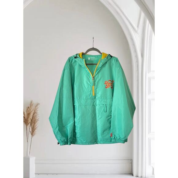 Dutch Bros Windbreaker Size Large Mint Green Jacket Unisex - Picture 1 of 7